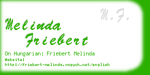 melinda friebert business card